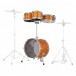 Dixon Drums Jet Set Plus 5pc Shell Pack w/Bag Set, Orange Sparkle