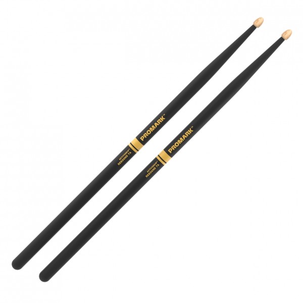 Promark Rebound 7A ActiveGrip Hickory Drumsticks, Wood Tip