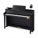 Casio GP-310 Grand Hybrid Digital Piano, Satin Black, With Sennheiser HD 560S Headphones