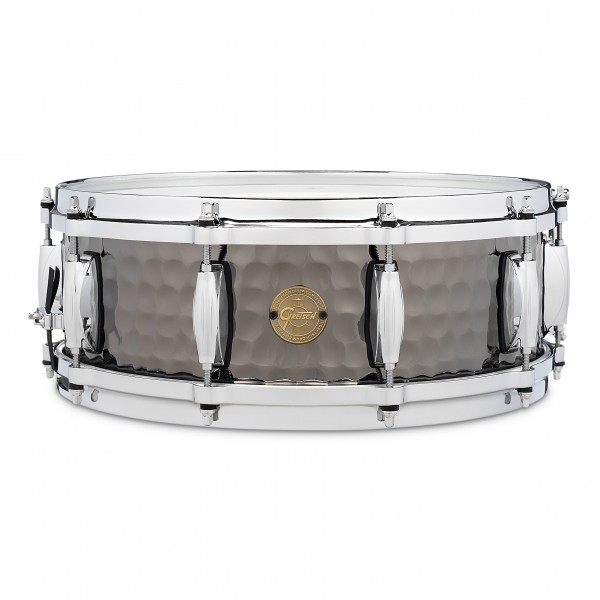 Gretsch Full Range 14 x 5" Hammered Black Steel Snare Drum