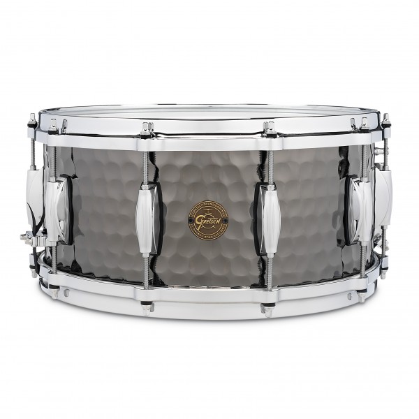 Gretsch Full Range 14 x 6.5" Hammered Black Steel Snare Drum