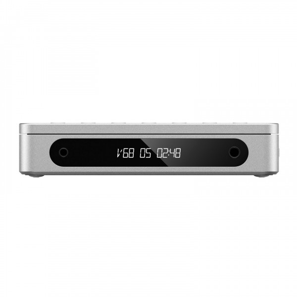 FiiO DM13 Portable CD Player with Bluetooth, Silver - Front and display
