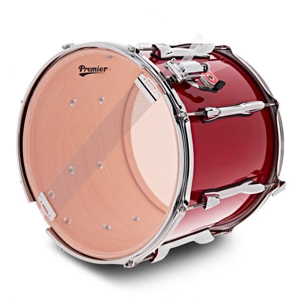 Premier Marching Traditional 14" x 12" Snare Drum, Flame Red