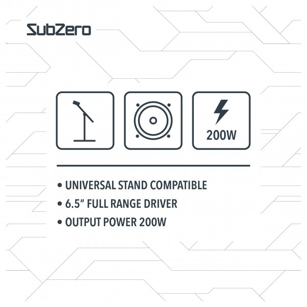 SubZero P6M Active/Passive Personal 6.5" PA Monitor Pair