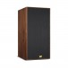 Wharfedale Super Linton Heritage Speakers (Pair), Walnut Veneer - Tilted with grille attached