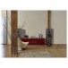 Wharfedale Super Linton Heritage Speakers (Pair), Walnut Veneer - Lifestyle image, hi-fi system