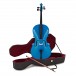 Student Full Size Cello with Case by Gear4music, Blue