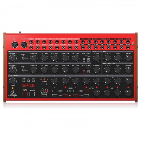 Behringer SPICE Analog Semi-Modular Polyrhythmic Synthesizer - Front