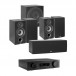 JBL MA310 5.2 Channel Receiver & ELAC Debut B5.2 5.1 Package, Black