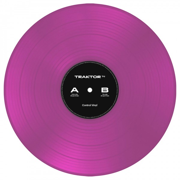 Native Instruments Traktor Control Vinyl, Transparent Pink - Main