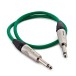 6.35mm (M) TS Patch Cable by Studiospares, Green