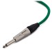 6.35mm (M) TS Patch Cable by Studiospares, Green