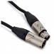 XLR Male - XLR Female Lead 2.5m Black by Studiospares