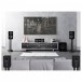 Wharfedale Diamond 12.1 HCP 5.1 Speaker Package, Black - Lifestyle, living room setup