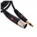 XLR (M) - 6.35mm (M) TRS Cable by Studiospares, 6m