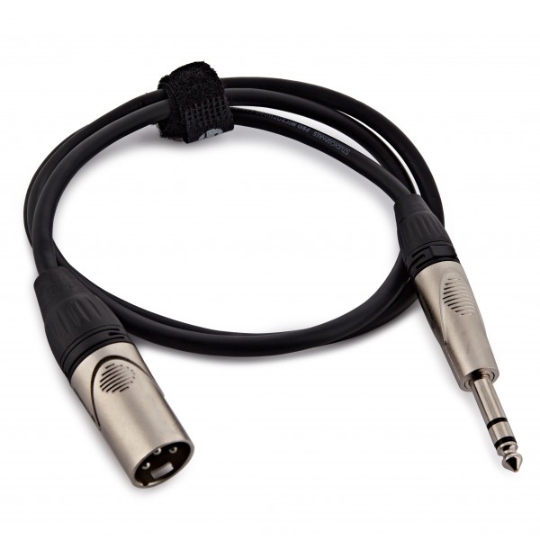 XLR (M) - 6.35mm TRS Cable by Studiospares, 1m