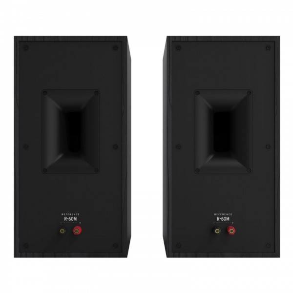 Klipsch R-60M Bookshelf Speakers (Pair), Black - rear 