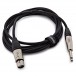 XLR (F) - 6.35mm TS Cable by Studiospares, 2.5m