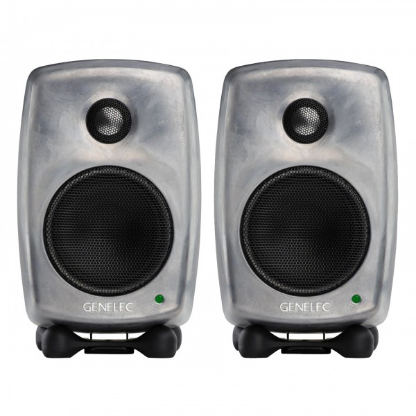 Genelec 8010A Studio Monitor Raw, Pair - Bundle