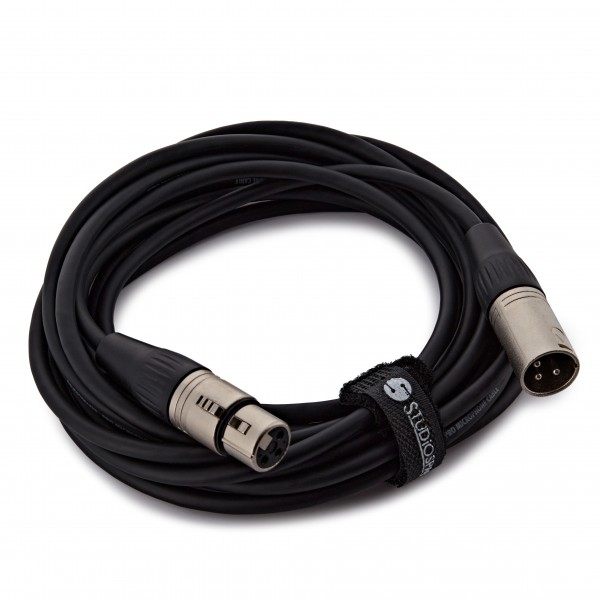 XLR (M) to XLR (F) Cable by Studiospares, 5m