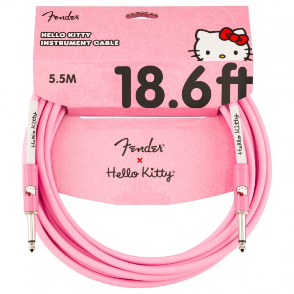 Fender x Hello Kitty 18.6' Instrument Cable, Pink