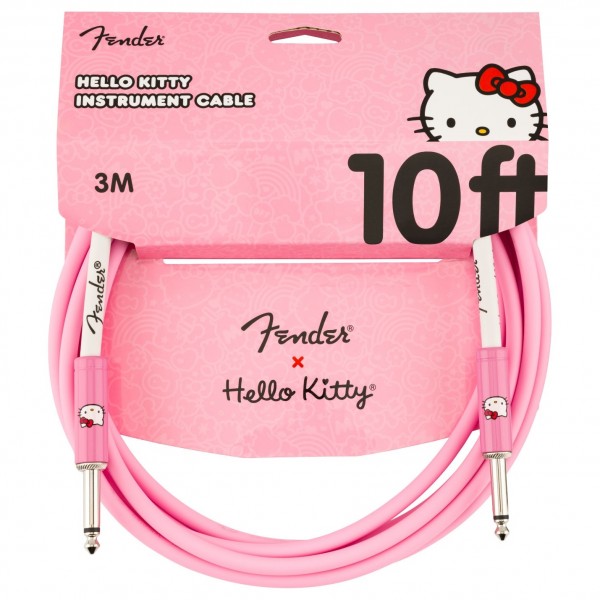 Fender x Hello Kitty 10' Instrument Cable, Pink