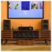 JBL Stage 250B 5.1 Speaker Package, Black - Lifestyle, living room home cinema setup