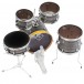 Dixon Drums Jet Set Plus 5pc Shell Pack, Ebony