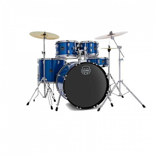 Mapex Comet Series 22'' Drum Kit, Indigo Blue w/Ride Cymbal