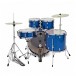 Mapex Comet Series 22'' Drum Kit, Indigo Blue w/Ride Cymbal