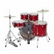 Mapex Comet Series 20'' Fusion Drum Kit, Infra Red w/Ride Cymbal