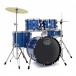 Mapex Comet Series Compact 18'' Drum Kit, Indigo Blue w/Ride Cymbal