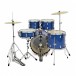 Mapex Comet Series Compact 18'' Drum Kit, Indigo Blue w/Ride Cymbal