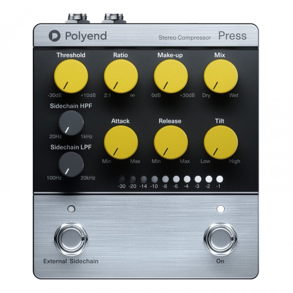 Polyend PRESS Analog Stereo Compressor - Top