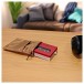 FiiO Slip Case for FiiO CP13 Cassette Player, Brown - Lifestyle image, with CP13 inside