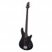 Schecter C-4 Deluxe, Satin Black upright