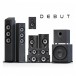 ELAC Debut B5.2 Bookshelf Speaker (Pair), Black Ash - Nearly New - lifestyle range 