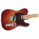 Fender 2024 Collection Made in Japan Hybrid II Telecaster MN, Flame Sunset Orange Transparent body and neck 