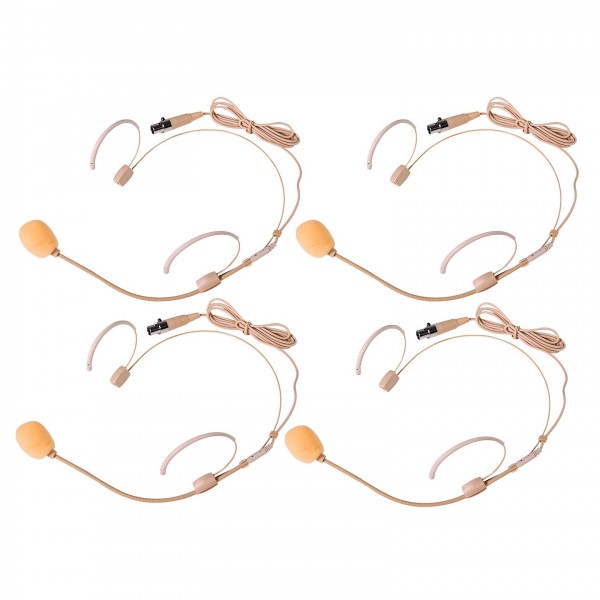Citronic TU4 Quad PLL Mic Set 4 Bodypack - Neckband Mics