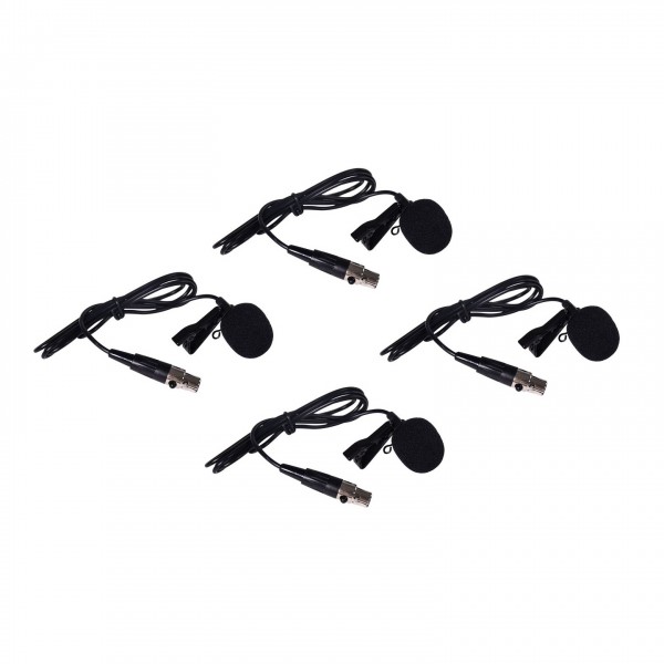 Citronic TU4 Quad PLL Mic Set 4 Bodypack - Lavalier Mics