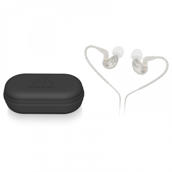 Behringer SD251-CL In-Ear Monitors, Clear - With Case