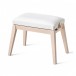 K&M 13941 Piano Bench, White Ash and White, Vinyl