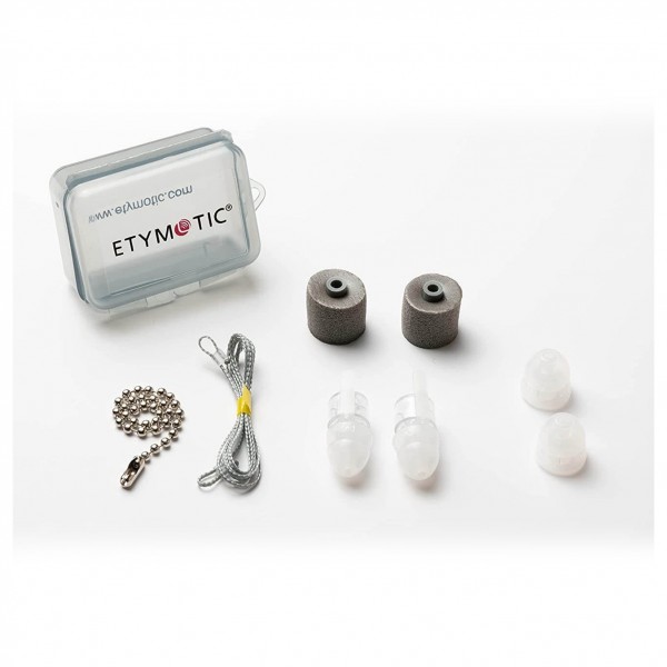 Etymotic ER20XS-UF-C High Fidelity Earplugs Dual Flange Tips, Clamshell - Full Contents