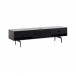 Spitfire Design Studio AV1650S Black Slim TV Cabinet w/ Walnut Door