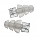 Etymotic ER20XS High Fidelity Earplugs Large Clear Stem White Tip.