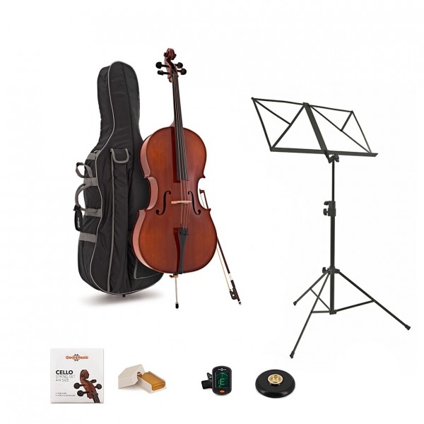 Primavera 200 Cello Outfit, Full Size and Accessories Bundle