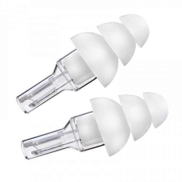 Etymotic ER20 ETY Plug Large Clear Stem White Tip, Clamshell - Angled