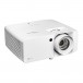 Optoma UHZ66 4K UHD Laser Projector, White Side View