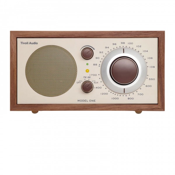 Tivoli Model ONE AM/FM Radio, Walnut / Beige - front 