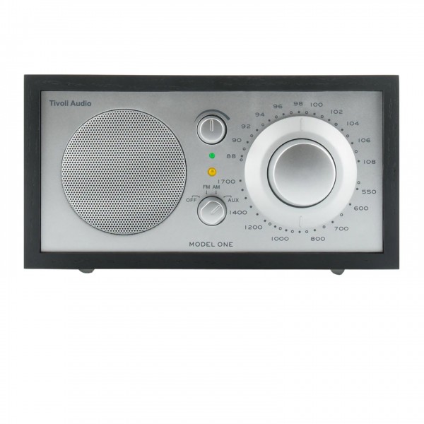 Tivoli Model ONE AM/FM Radio, Black / Silver - front 